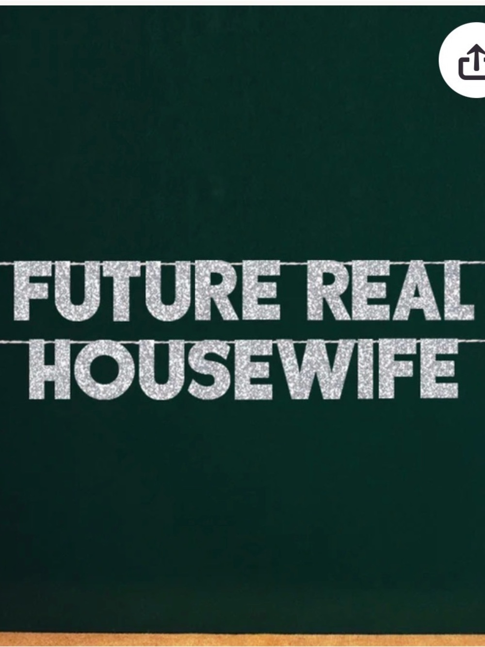 Pink Glitter "Future Real Housewife" Banner